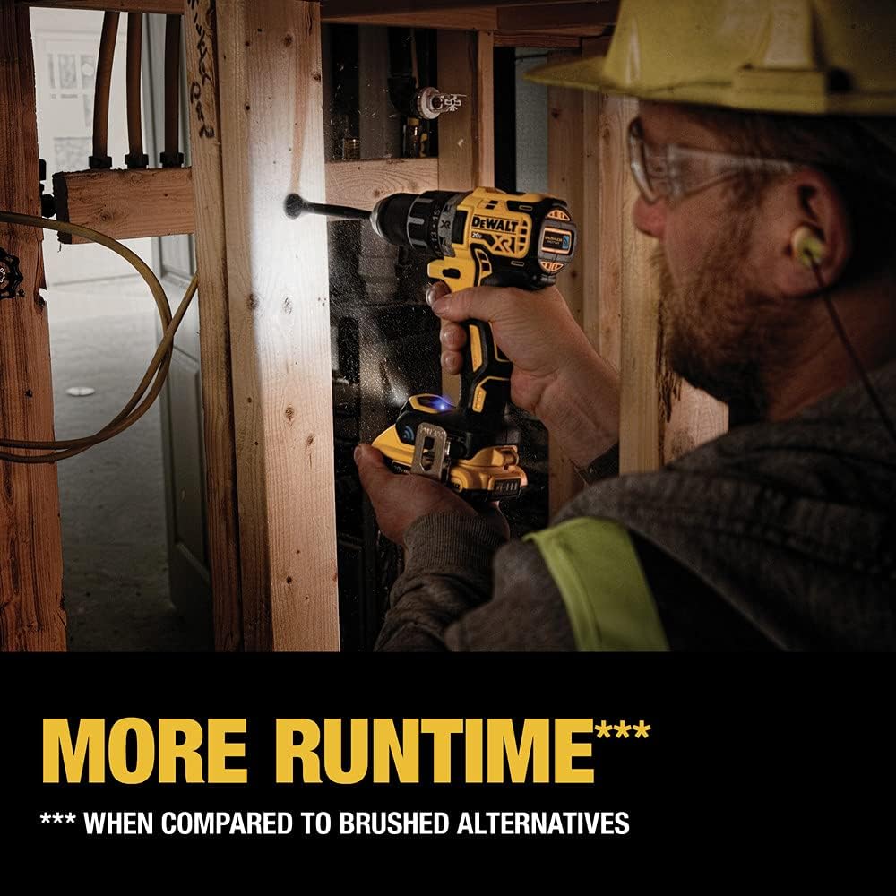 DEWALT 20V MAX XR Brushless Drill/Driver Kit with Tool Connect Bluetooth, Cordless (DCD792D2) Drill/Driver Kit Only