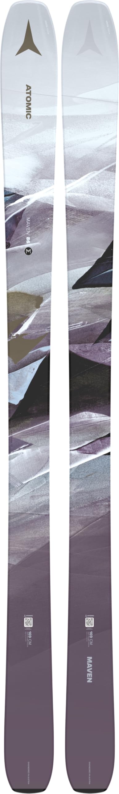 Atomic Maven 86 Women's All-Mountain Skis (White/Lavender, 147cm)