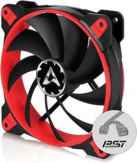ARCTIC BioniX F120-120 mm Gaming Case Fan with PWM Sharing Technology (PST), Very Quiet Motor, Computer, 200–1800 RPM - Red