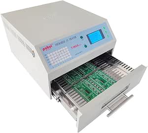 T962A Automatic Reflow Soldering Machine with Hot Air Circulation and Infrared Heater, 1500W, 300mm x 320mm