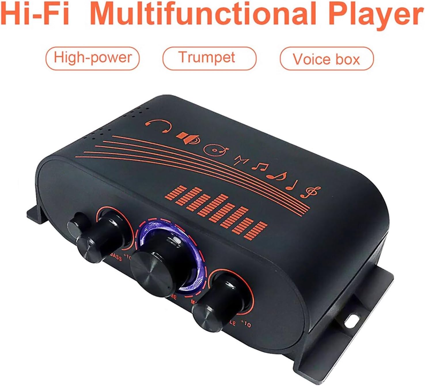 Mini Audio Power Amplifier, AK170 40W Channel HiFi Stereo 2.0 Digital Amp DC12V, Audio Amplifier Receiver for Speakers, TV, Phone, DVD, CD, Set Top Box, Car, Headphones image 2