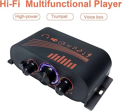 AK170 Audio Power Amplifier, DC 12V 2 X 20W 2 Channel HiFi Power Amplifier, for DVD, CD, Set Top Box, MP3, TV, Computer, Phone