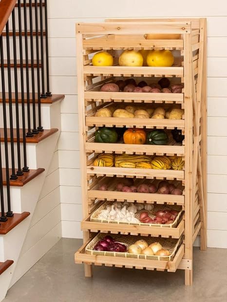 Gardener’s Supply Company Garden Harvest Rack Large 9 Drawer