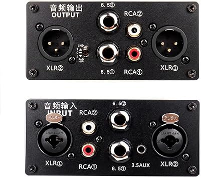 PRO X4 Audio Isolator Audio Noise Isolator 6.5mm 3.5mm XLR Audio Noise Isolator, Current Acoustic Filter Ground Filter