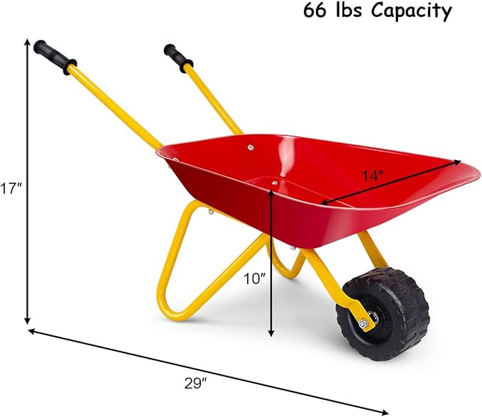 Carretilla para niños GLACER de acero para jardín y exteriores miniatura 3