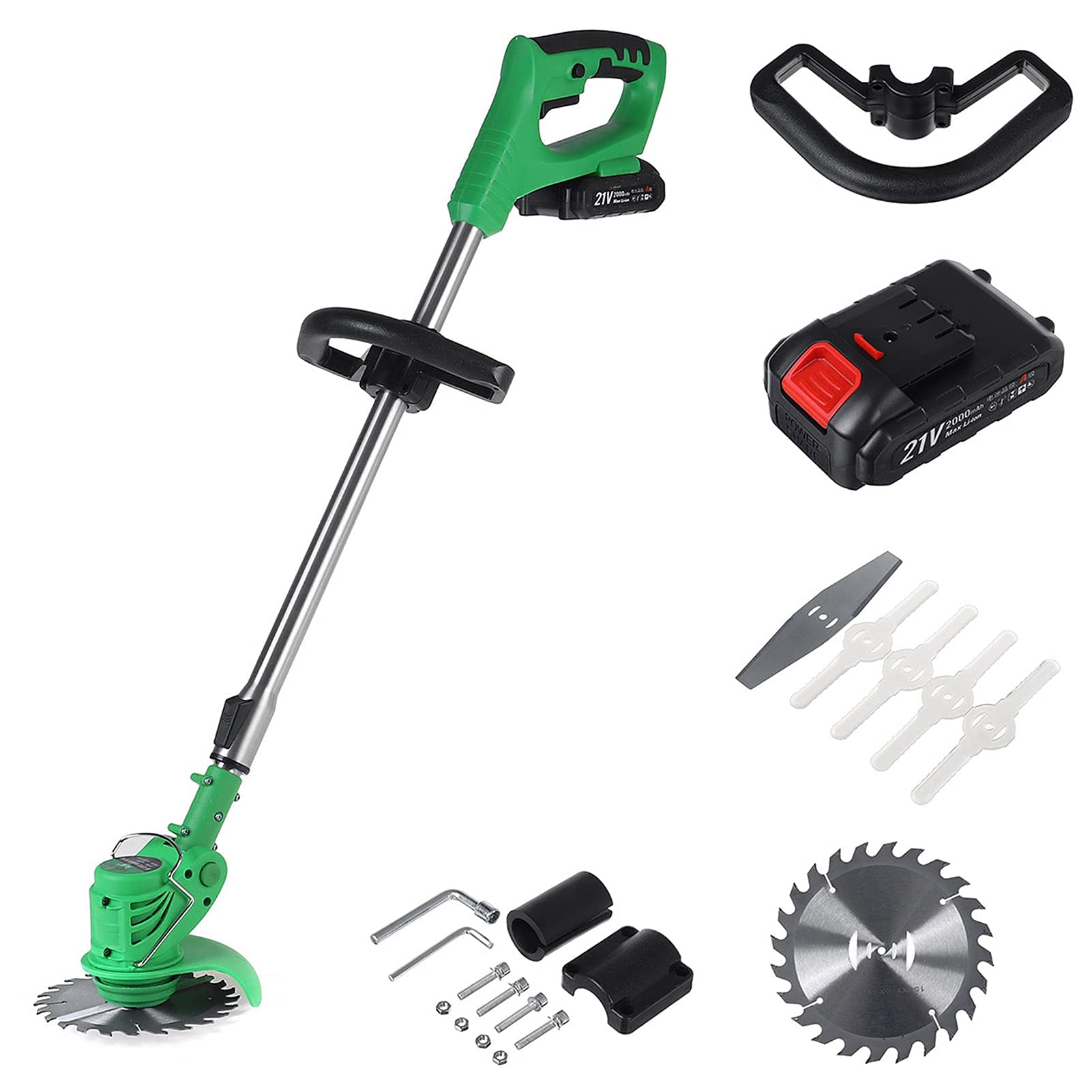 Coupe-herbe électrique de jardin avec réglage multi-angle précis
