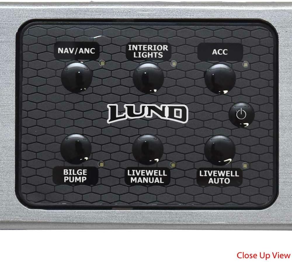 Lund Boat Dash/Switch Panel 2365458 | Glossy Gray Plastic