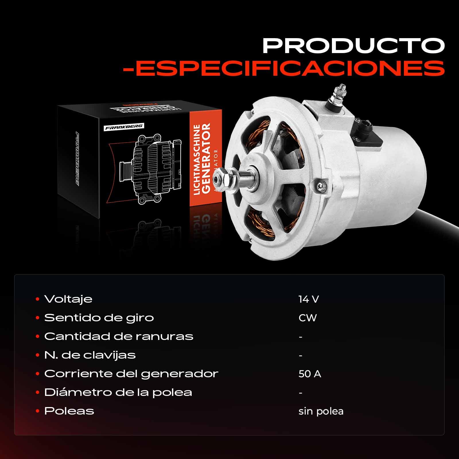 Frankberg Generador alternador 55A 043903023C