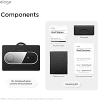 Vista 8 de elago Protector de lente de cámara de vidrio templado compatible con iPhone Air, resistente a los arañazos, antihuellas, fácil instalación
