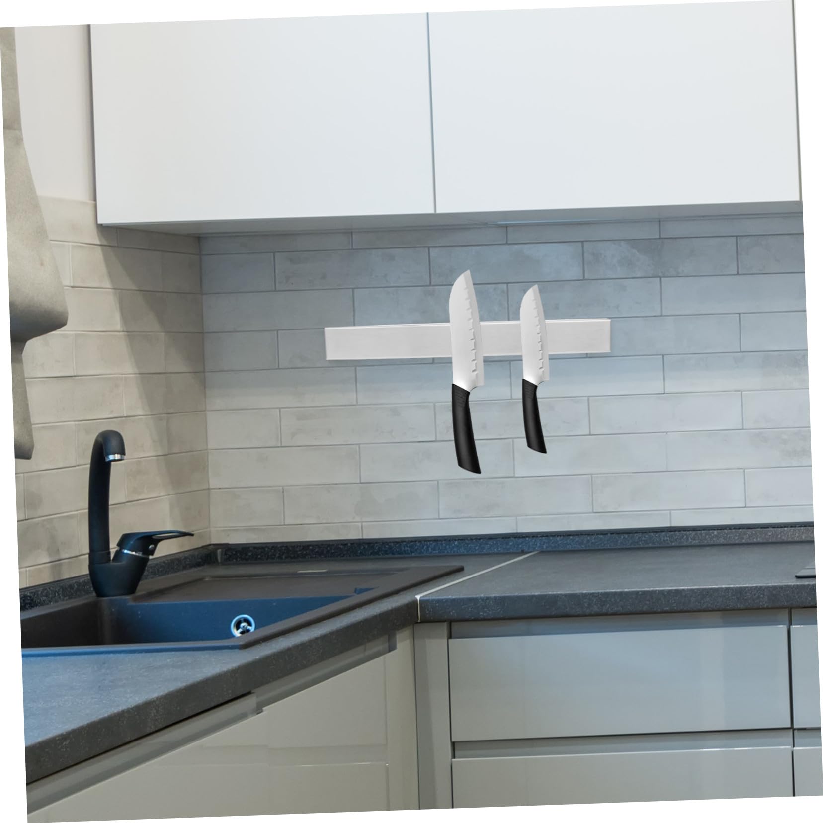 VALICLUD Porte-Couteaux Magnétique Mural INOX Support Aimanté Puissant Capacité Étendue pour Couteaux et Ustensiles de Cuisine