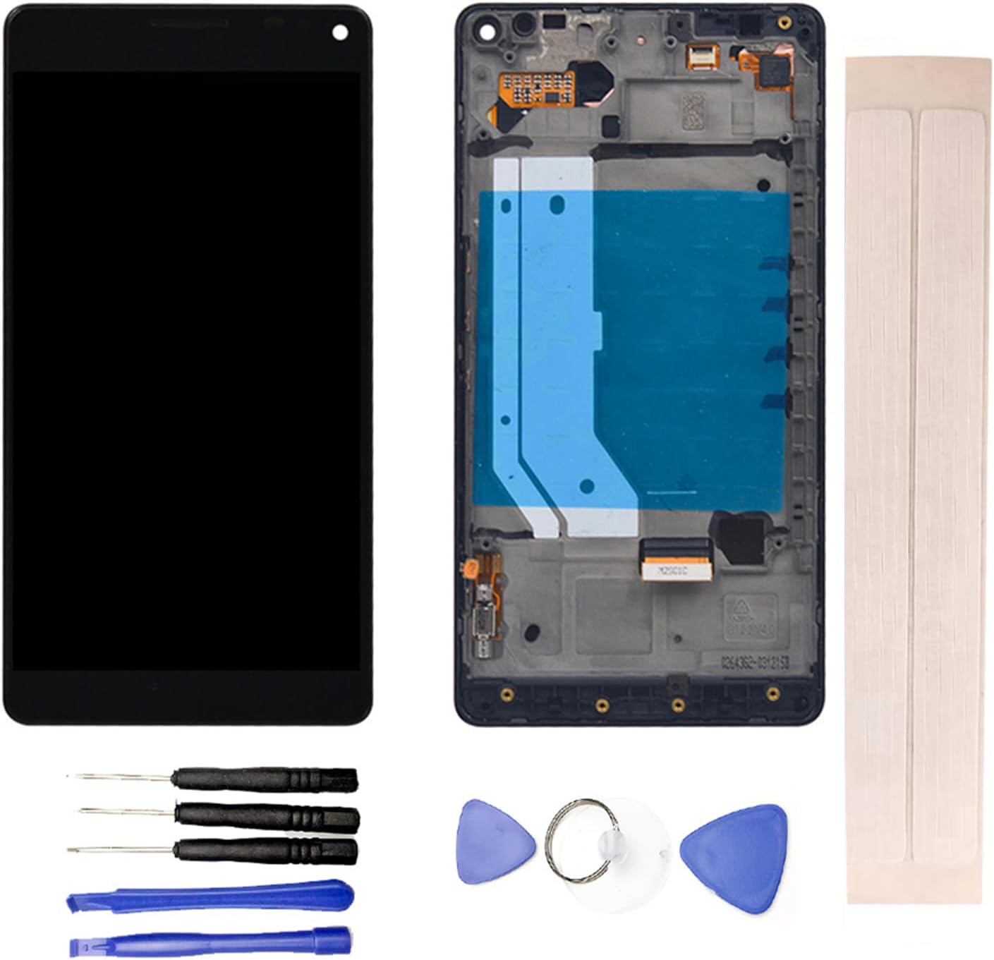 LCD Display & Replacement Touch Screen Digitizer Assembly with Free Tools for No-kia Micro-Soft Lumia 950xl / 950 XL Black with Frame