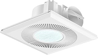 FWASTT Bathroom Exhaust Fan with Light 165CFM Shower Bathroom Vent Fan with 11.8IN 15w Led Light Combo Quiet 42dB Bath Ceiling Exhaust Fan with Adjustable Led Light 3000k/4000k/6500k For Home Bath