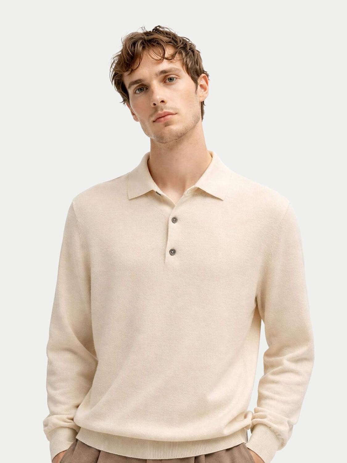 GOBI Essential Cashmere Polo Sweater