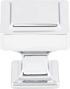 Top Knobs TK701PC Transcend Collection 1-1/8" Ascendra Square Knob, Polished Chrome