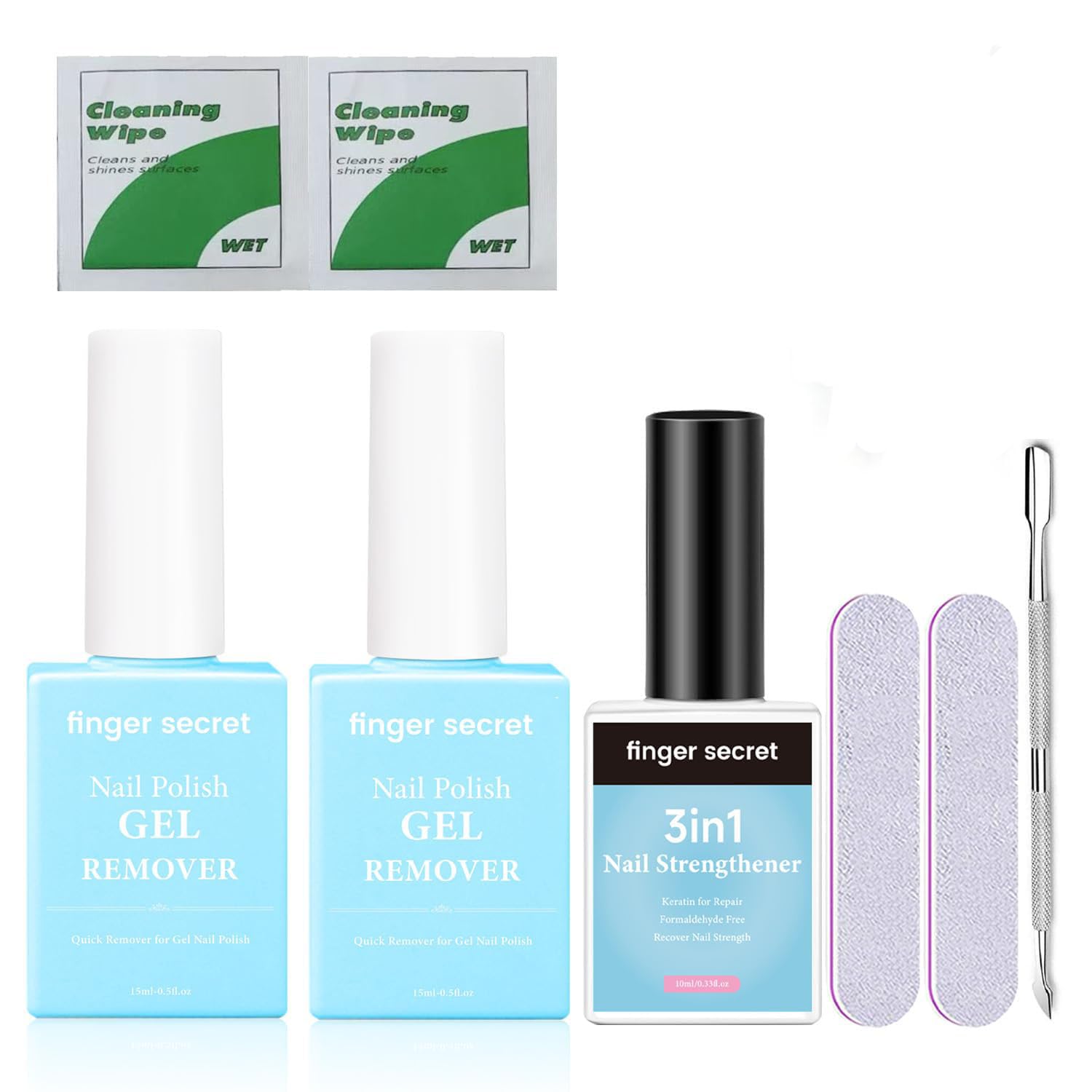 Gel Nail Polish Remover & Nail Strengthener for Efficient Nail Gel Polish Remover Fast Remove in 3-5mins for Home and Salon Use