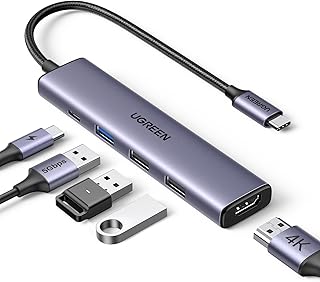 UGREEN Revodok 105 USB C Hub 5 in 1 Multiport Adapter 4K 30Hz HDMI, 100W Power Delivery, 3 USB A Data Ports, Type C Dongle Price In India
