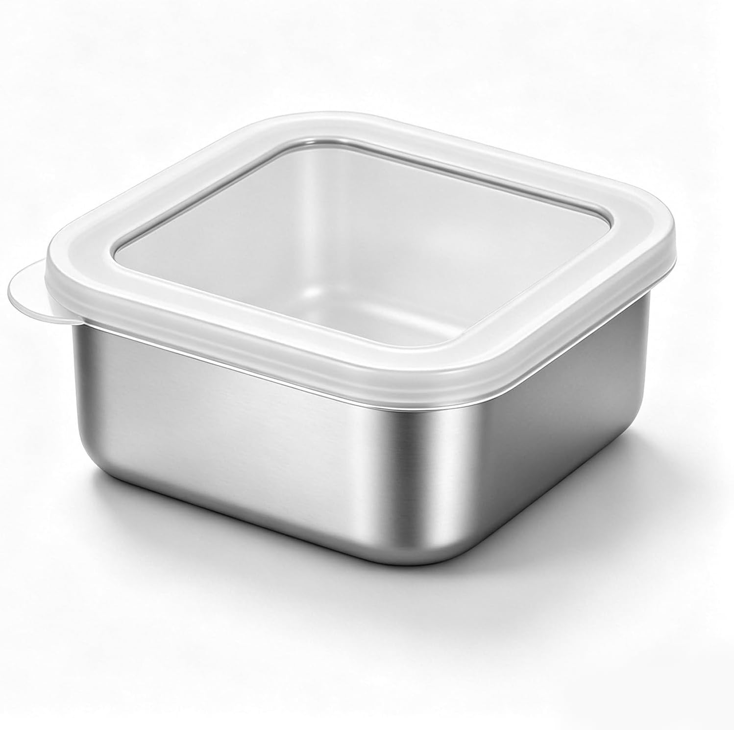Travel Soap Case Stainless Steel Square Soap Dish Container