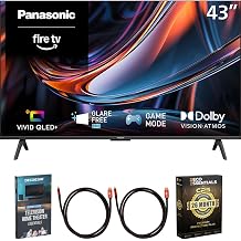 Panasonic 43 inch W80C 4K UHD QLED+ Fire TV 2026 TV-43W80CPS Bundle