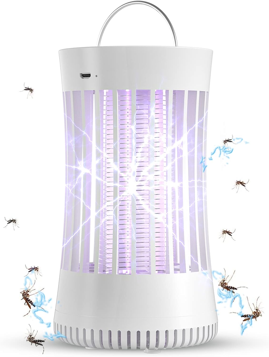 AICase Portable Electronic Rechargeable Mosquito Fly Killer lamp/Bug Zapper for Summer Trip,Outdoor Camping,Patio,Home and Garden
