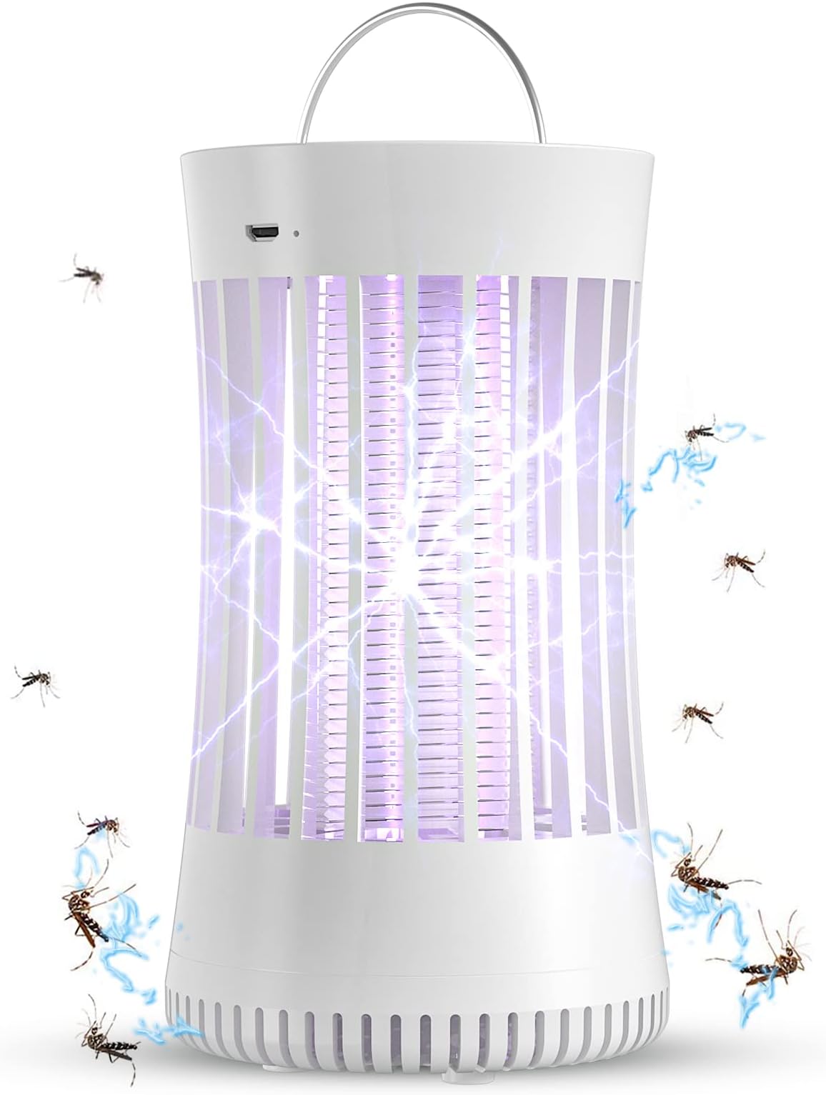 AICase Bug Zapper, Portable Electronic Rechargeable Mosquito Fly Killer Zapper for Summer Trip, Outdoor Camping