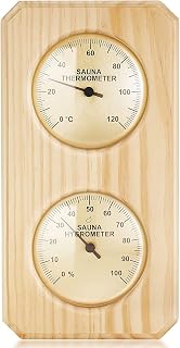 Wiiyita Sauna Thermometer Digital Sauna Room Hygrometer 2 in 1 Indoor Humidity Temperature Measurement Sauna Room, Bathroom, Sweat Stream Room