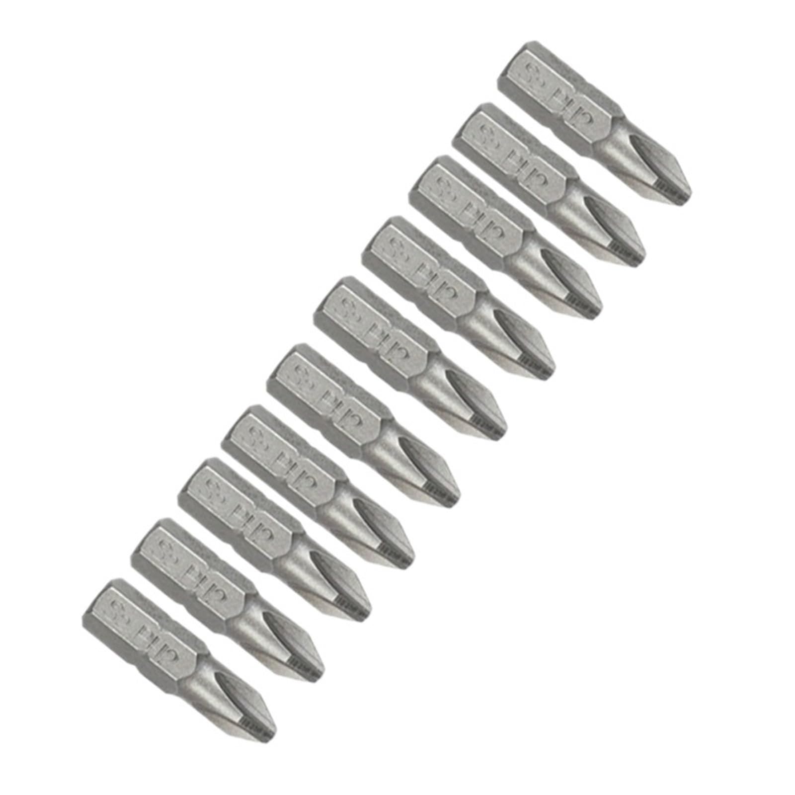 Zestaw bitów krzyżakowych 1 calowy PH0 PH1 PH2 PH3 Phillips S2 Stal 1/4 cala 6,35 mm chwyt sześciokątny Zestaw przedłużek(10PCS PH2 SET)