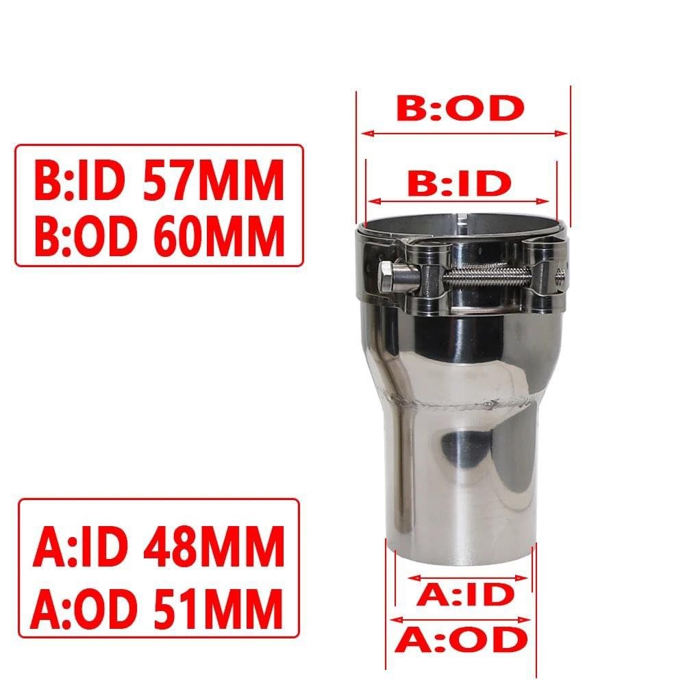 XXU Tuyau De Silencieux D'échappement Embout D'échappement Universel De