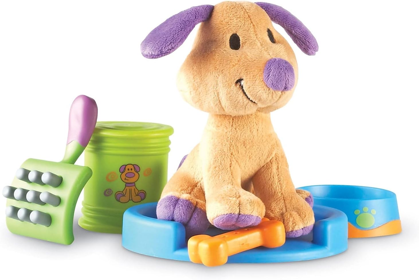 Learning Resources New Sprouts Puppy Care Play Set - 6 Pieces, Ages 2+ Toddler Learning Toys, First Pet, Develops Imaginative Play and Language Skills image 3 of 3 B01B14WUZQ