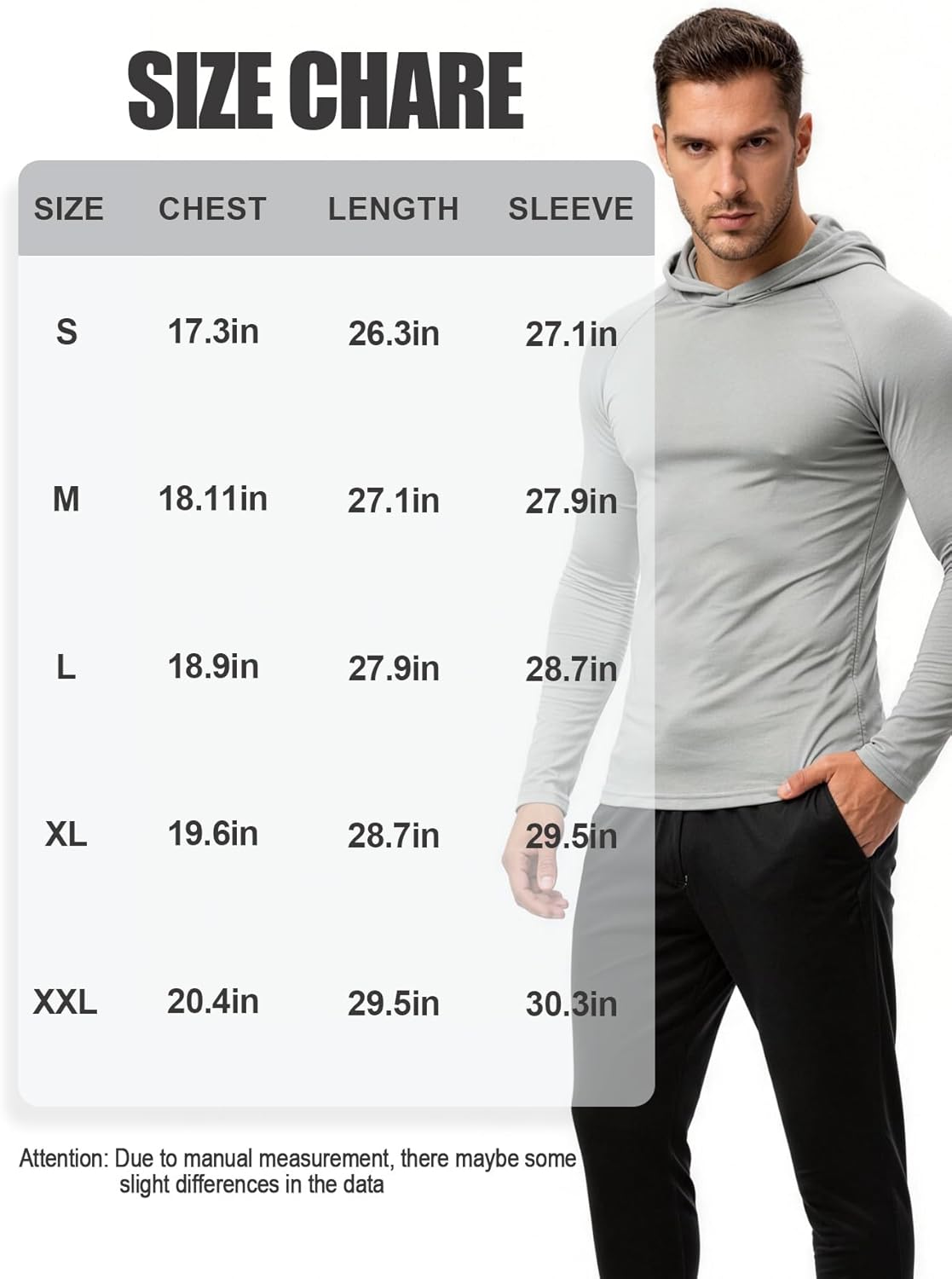 Men's Hooded Sun Protection Shirts UV SPF UPF 50+ Long Sleeve Rash Guard Fishing Running Quick Dry Lightweight