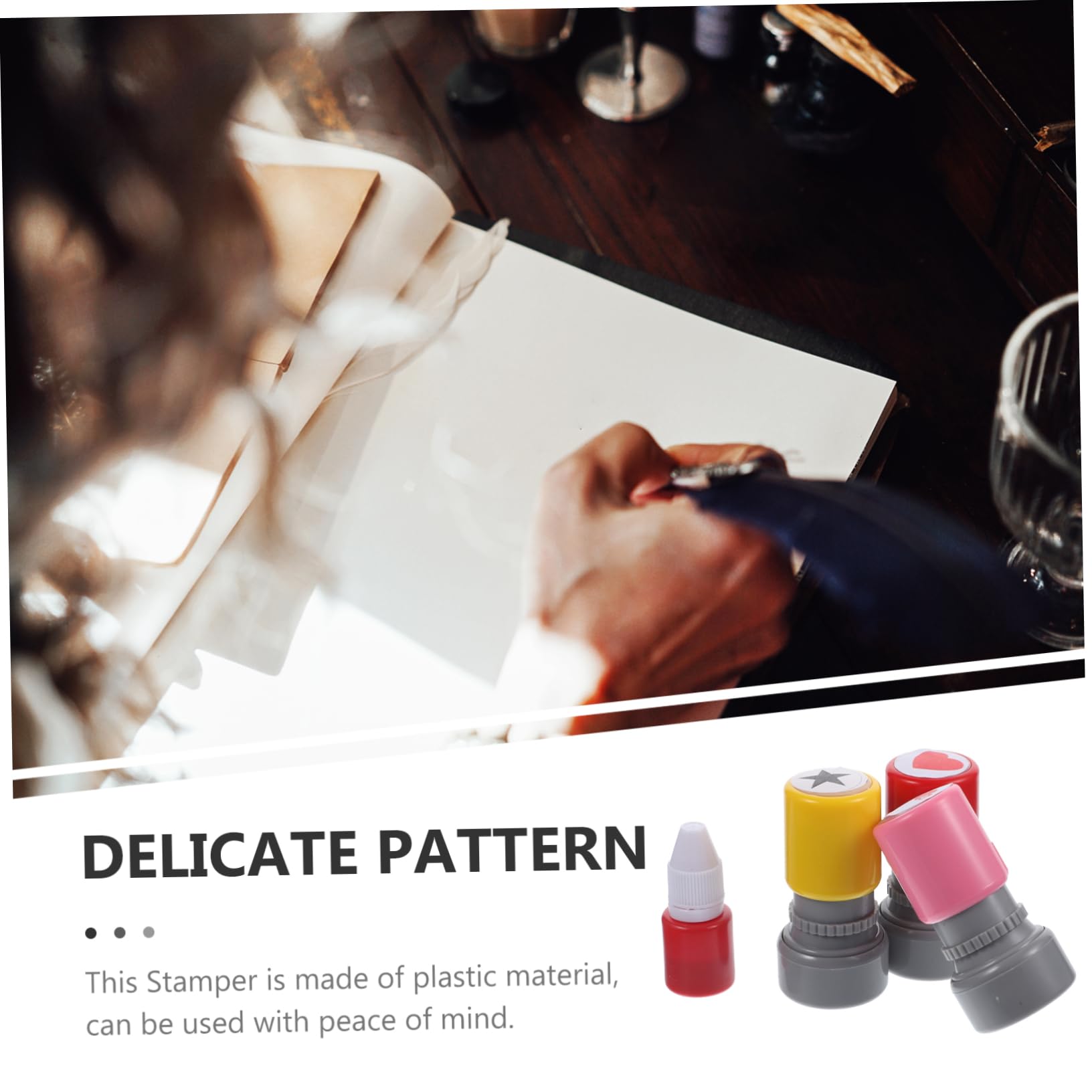 STOBOK 9pezzi Timbri Motivazionali Per Insegnanti Con Design Stamper Plastici Per Riconoscimenti Scolastici Per Decorare Biglietti e Materiale Didattico