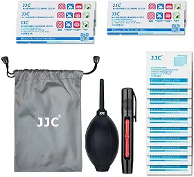 Kit de limpeza de lente de câmera 4 em 1 – Kit de limpeza de sensor mirrorless e DSLR com soprador de lentes, pano de limpeza de microfibra, 5 canetas de limpeza de lentes, lenços x 10 para Canon