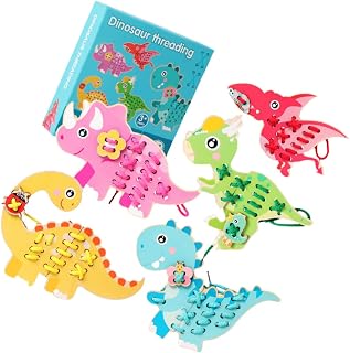 Toyvian 1 Conjunto De Jogo De Corda De Brinquedo De Laço Para Crianças Brinquedos Ao Ar Livre Brinquedos De Madeira Brinquedo De Rosqueamento De Desenhos Animados