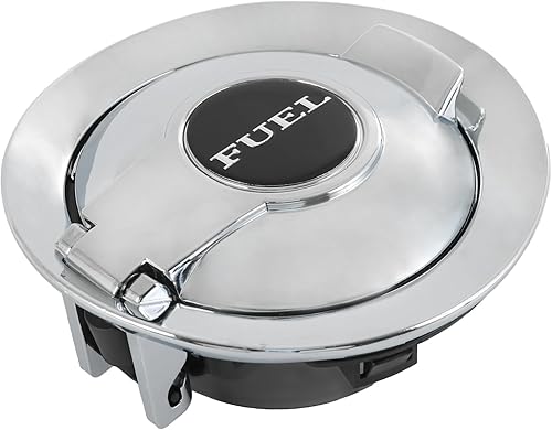 Vista 15 de CARMOCAR Repuesto negro mate para puerta de gas combustible Vapor Edition para puerta de llenado de combustible Dodge Challenger 2008-2023 68250120AA