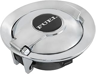 gas cap Fuel Filler Chrome 68250120AA Replacement for 2008-2023 Dodge Challenger gas tank door