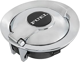 CARMOCAR gas cap Fuel Filler Chrome 68250120AA Replacement for 2008-2023 Dodge Challenger gas tank door