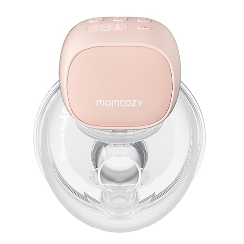 Momcozy S9 Pro - Extractor de leche portátil actualizado, diseño manos libres con batería extendida y pantalla LED, bomba portátil eléctrica doble