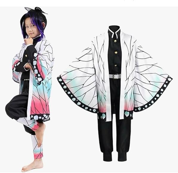 鬼滅の刃！　胡蝶しのぶ　コスプレセット！ Amazon.co.jp: MAKE CHEERFUL 胡蝶しのぶ コスプレ 衣装 7点