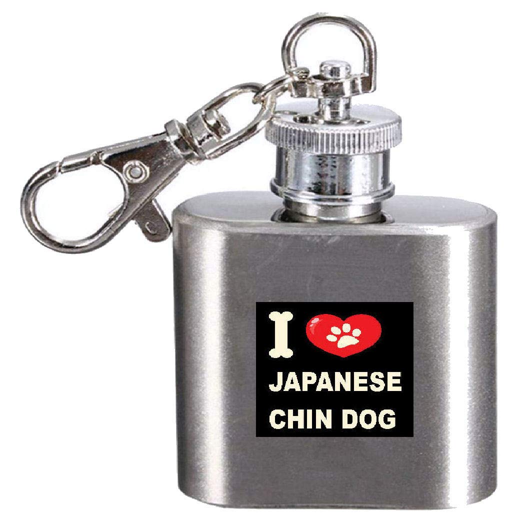 Flasque I Love My Dog 28,3 ml en acier inoxydable pour alcool