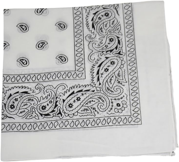 Motique Accessories Set of 5 Large Cotton Paisley Bandanas