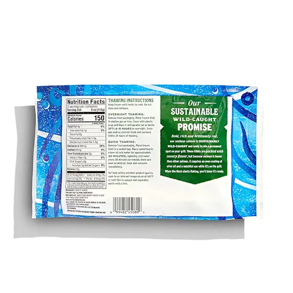 Wild-Caugh Fish, Alaskan Sockeye Salmon Fillets (2 - 6oz Vacuum Packed Fillets), 12 Ounce (Frozen) 2