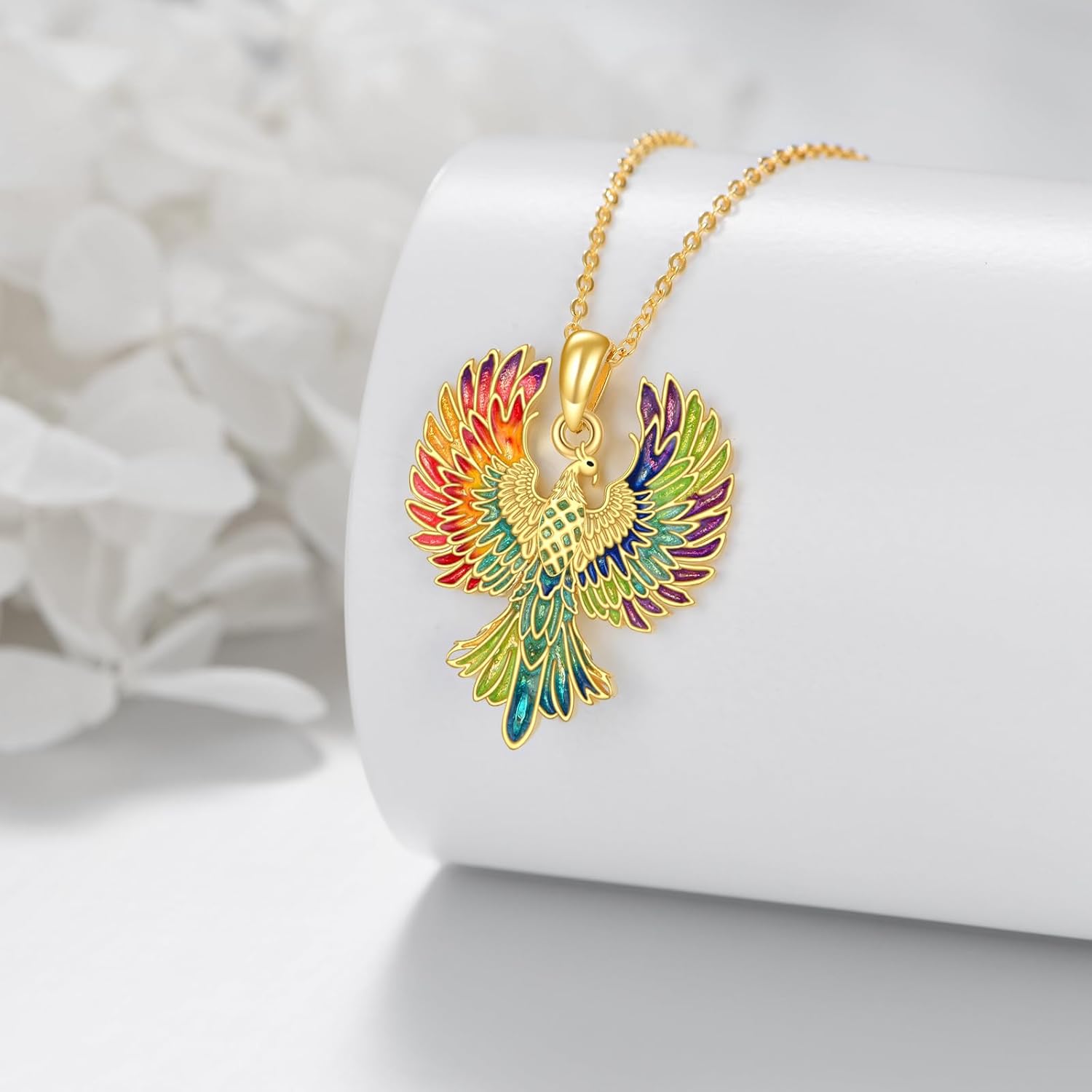 YAFEINI Phoenix Pendant Necklace 925 Sterling Silver Jewelry Gifts for Women Mom