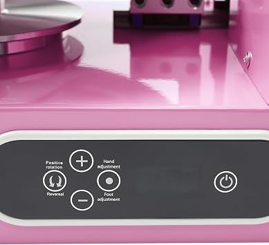 Electric Cake Decorating Machine, 4-12inch Cream Coating Spreading Smooth Machine with Graduated Scraper, 200W Cake Smoothing Scraping Coating Maker, Rotation Speed 60-320rpm
