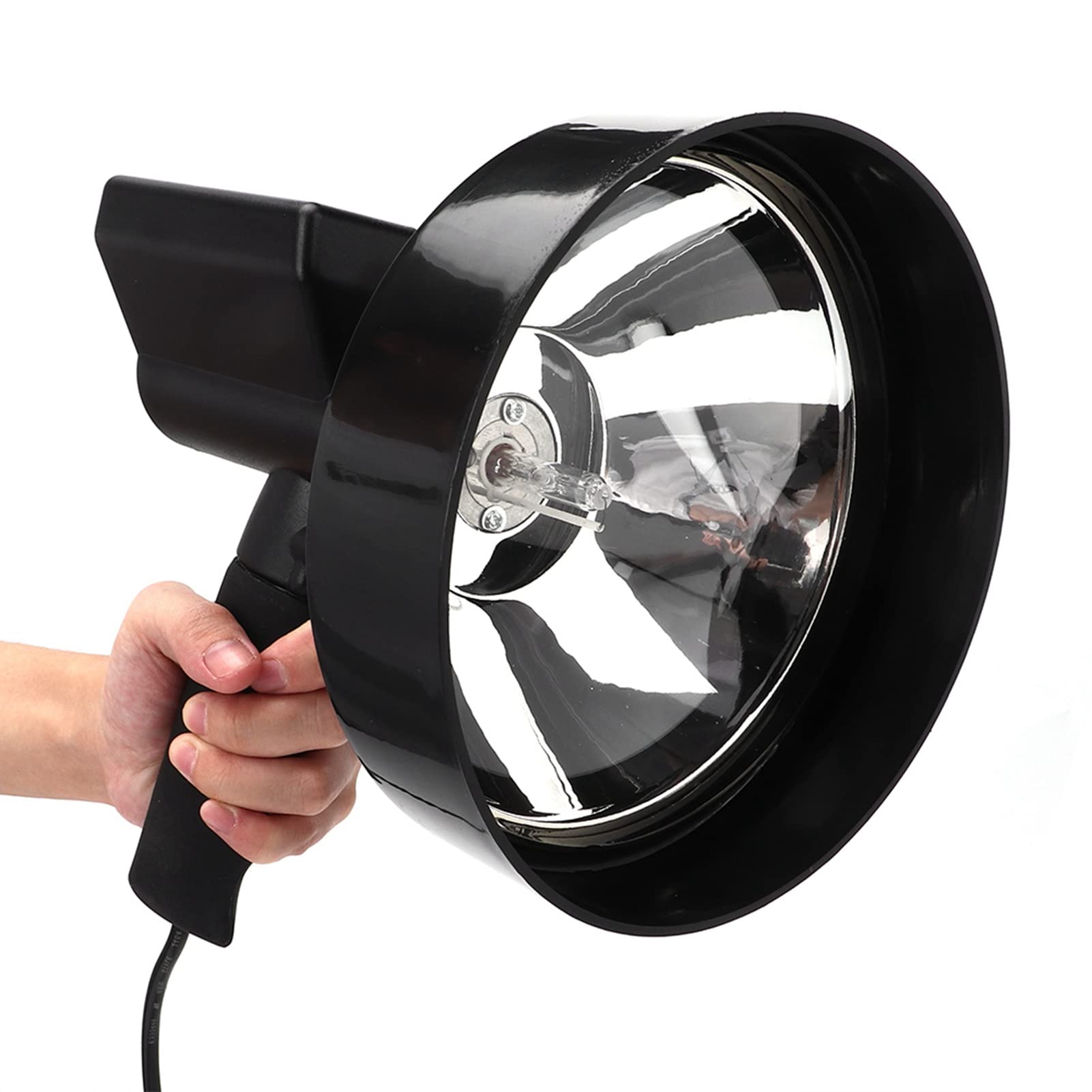 Lampada Allo Xeno Portatile Lampada da Lavoro Leggera da 55 W da Lavoro Portatile per Campeggio Pesca Caccia Nero 24 X 17,8 X 23 Cm (Luce da 7 pollici)