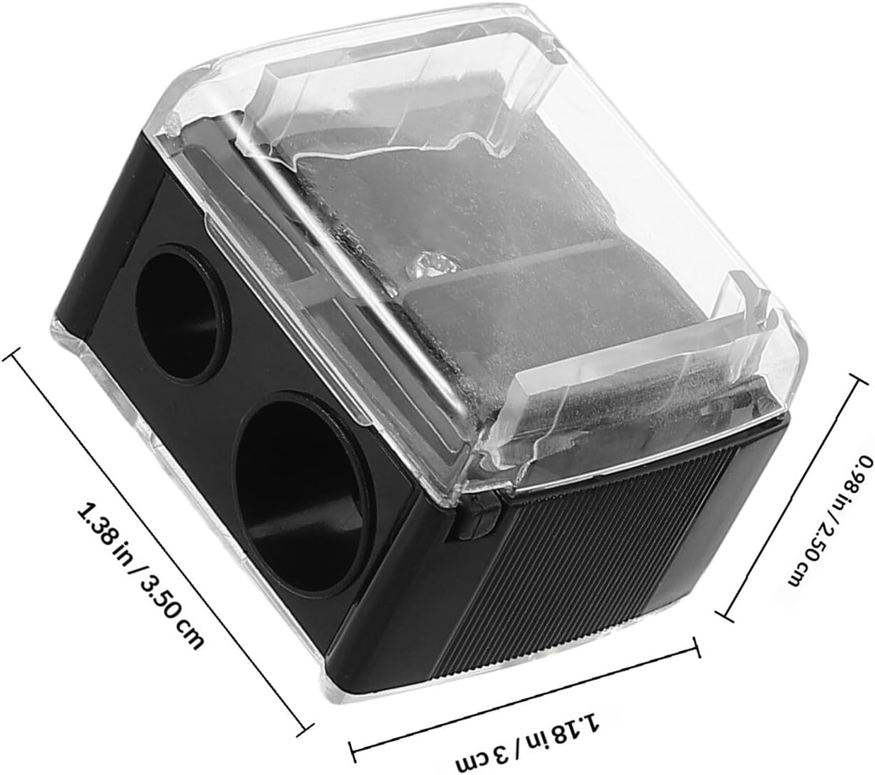 NOLITOY Dual Hole Cosmetic Pencil Sharpener 5pcs, Manual Eyeliner and Lip Eyebrow Sharpener for Women, Compact Makeup Tool for Eye Pencil and Lipstick Use