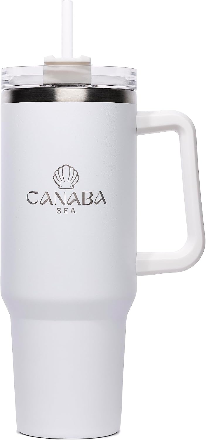 Amazon.com | CANABA SEA 40 oz Tumbler With Handle and Straw Lid ...