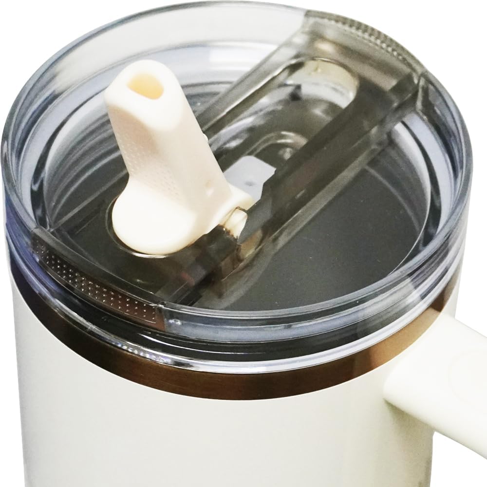 Dreamfocus 30 oz Leak Proof Flip Straw Lid Replacement for Stanley 30 oz Quencher H2.0 and ProTour Tumbler - Image 7