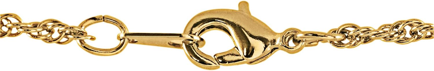 American Coin Treasures Coin Necklace Pendant Golden Open Heart– Genuine Barber Dime Gold-Layered Coin | Goldtone Rope Style Chain and Lobster Claw Clasp | Certificate of Authenticity