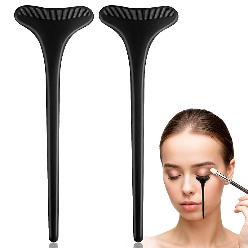 TIESOME Protetor para Aplicação de Máscara de Cílios em Silicone Preto, 2 Unidades