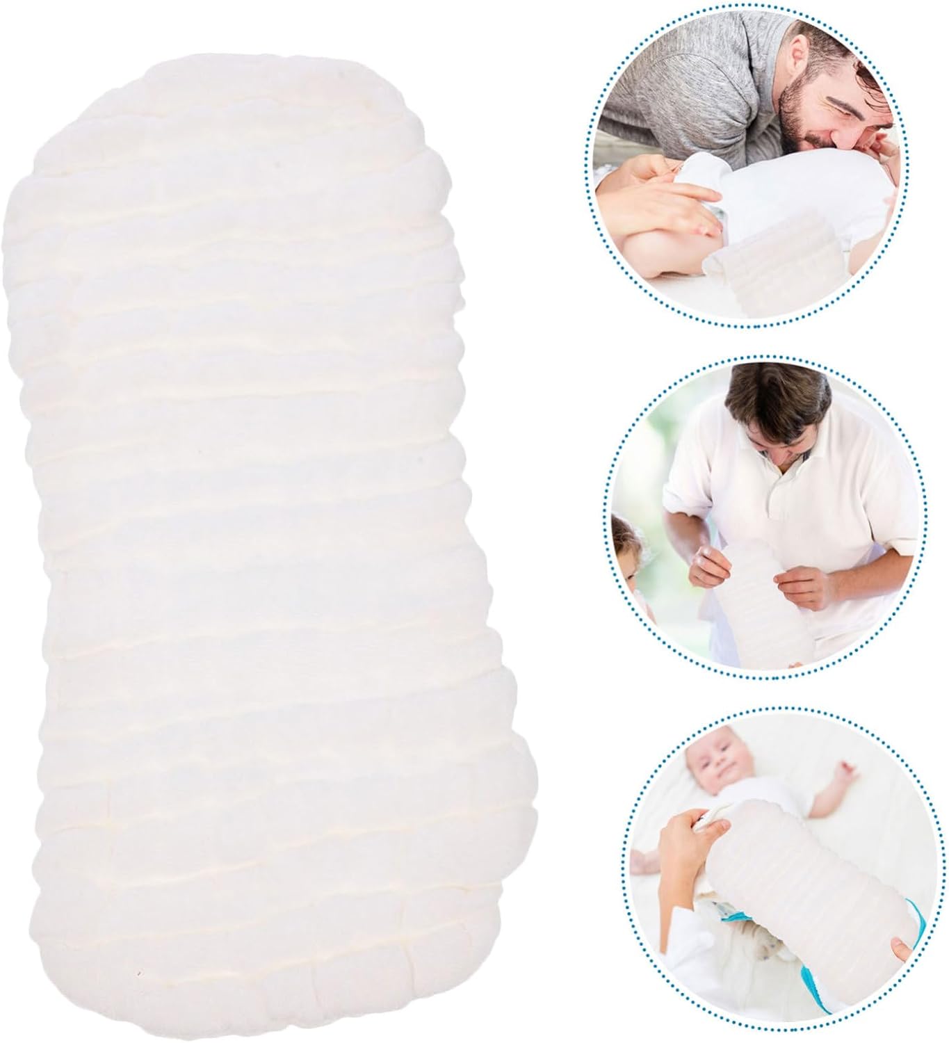 BESPORTBLE 6Pcs Soft Cotton Cloth Diaper Liners Breathable and Absorbent Inserts for Newborns Reusable Skin Friendly Diaper Inserts for Comfort and Protection