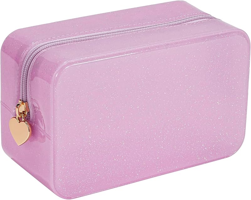 Necessaire de viagem RSRSLEII Stardust Twinkle Jelly rosa 01Pink